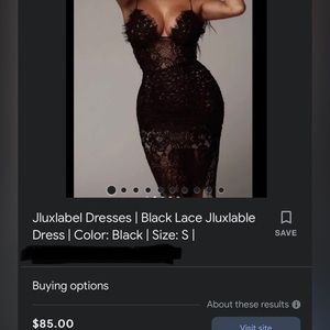 Jluxlabel black lace dress size small